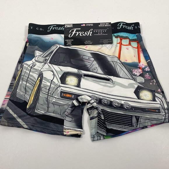 NWT Fresh Supply Co Boxer Briefs - 2 Pack - Tokyo Drift Print - Picture 4 of 6